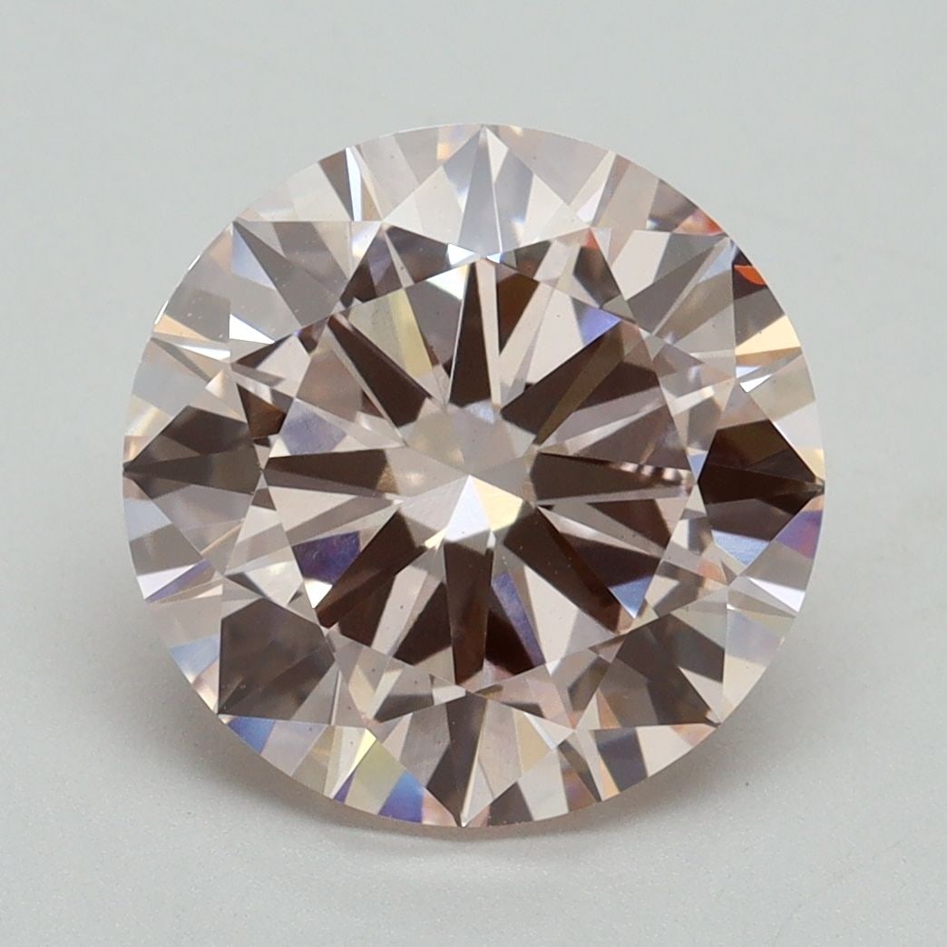 Loose Diamond - ROUND 4.02ct Fancy Pink VS2: Loose Diamond - ROUND 4.02ct Fancy Pink VS2 Source: This is a real non-mined Diamond that has been grown in a lab Shape: ROUND Carats: 4.02 Color: Fancy Pink Certification: IGI Video: