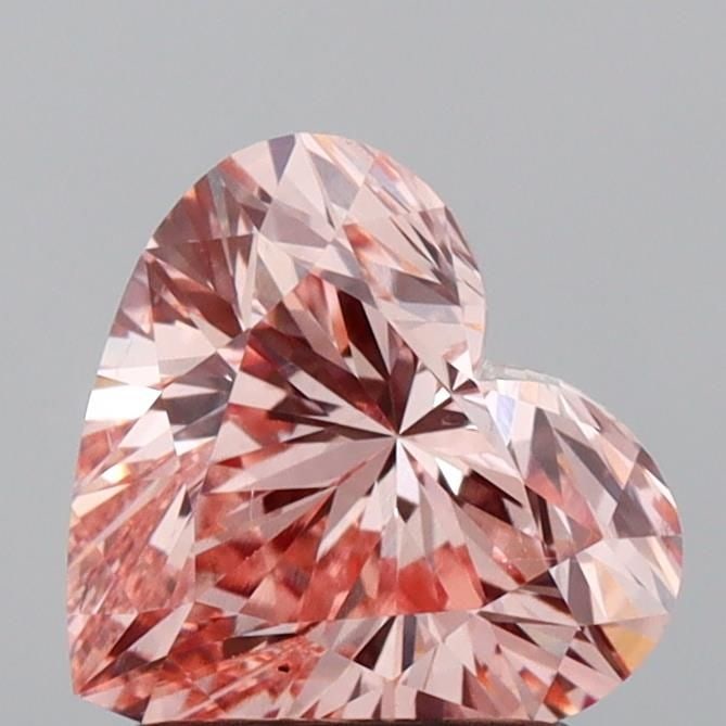 Loose Diamond - HEART 1.54ct Fancy Intense Pink VS2: Loose Diamond - HEART 1.54ct Fancy Intense Pink VS2 Source: This is a real non-mined Diamond that has been grown in a lab Shape: HEART Carats: 1.54 Color: Fancy Intense Pink Certification: IGI Video: