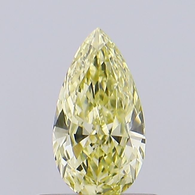 Loose Diamond - PEAR 0.54ct Fancy Intense Yellow VVS1: Loose Diamond - PEAR 0.54ct Fancy Intense Yellow VVS1 Source: This is a real non-mined Diamond that has been grown in a lab Shape: PEAR Carats: 0.54 Color: Fancy Intense Yellow Certification: IGI Vide