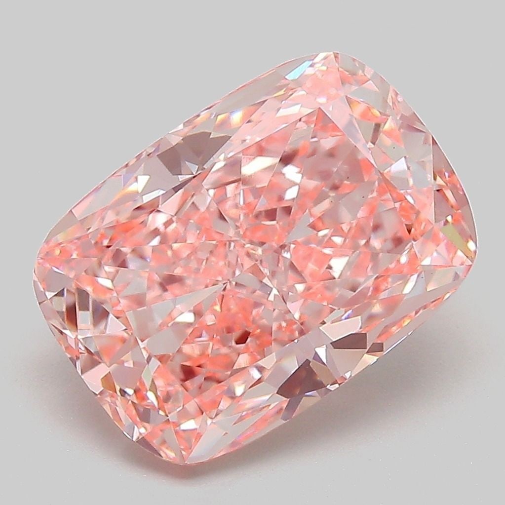 Loose Diamond - CUSHION MODIFIED 5.09ct Fancy Vivid Pink VS1: Loose Diamond - CUSHION MODIFIED 5.09ct Fancy Vivid Pink VS1 Source: This is a real non-mined Diamond that has been grown in a lab Shape: CUSHION MODIFIED Carats: 5.09 Color: Fancy Vivid Pink Certific