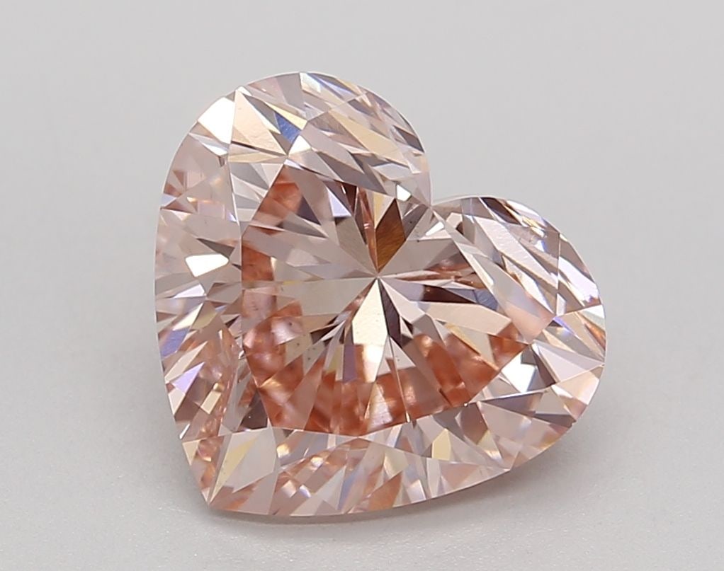 Loose Diamond - HEART 3.4ct Fancy Pink VS2: Loose Diamond - HEART 3.4ct Fancy Pink VS2 Source: This is a real non-mined Diamond that has been grown in a lab Shape: HEART Carats: 3.4 Color: Fancy Pink Certification: IGI Video: