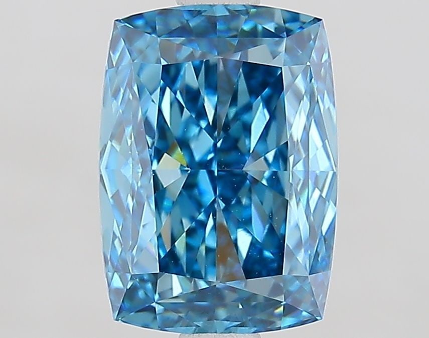 Loose Diamond - CUSHION MODIFIED 2.08ct Fancy Vivid Blue VS1: Loose Diamond - CUSHION MODIFIED 2.08ct Fancy Vivid Blue VS1 Source: This is a real non-mined Diamond that has been grown in a lab Shape: CUSHION MODIFIED Carats: 2.08 Color: Fancy Vivid Blue Certific