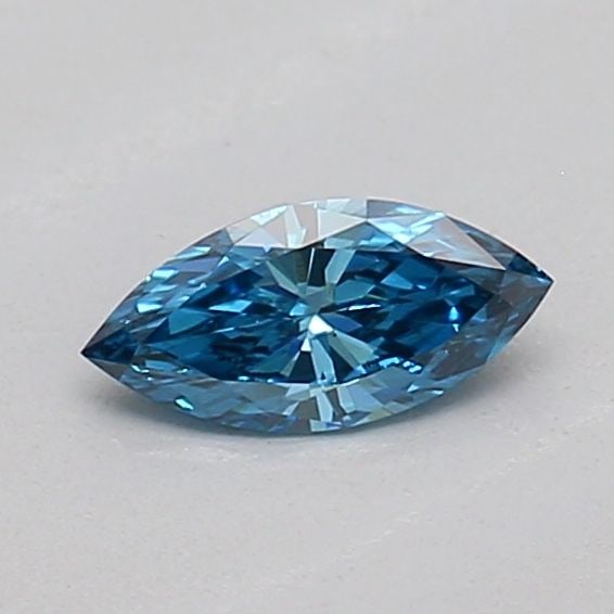 Loose Diamond - MARQUISE 0.14ct Fancy Vivid Blue VS1: Loose Diamond - MARQUISE 0.14ct Fancy Vivid Blue VS1 Source: This is a real non-mined Diamond that has been grown in a lab Shape: MARQUISE Carats: 0.14 Color: Fancy Vivid Blue Certification: IGI The D