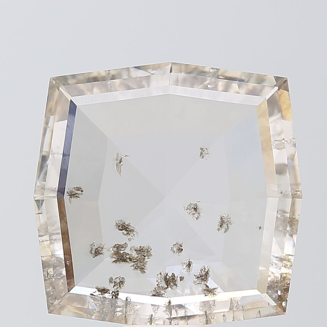 Loose Diamond - OTHER 8.1ct Salt and Pepper I2: Loose Diamond - OTHER 8.1ct Salt and Pepper I2 Source: This is a real non-mined Diamond that has been grown in a lab Shape: OTHER Carats: 8.1 Color: Salt and Pepper Certification: NONE Video: