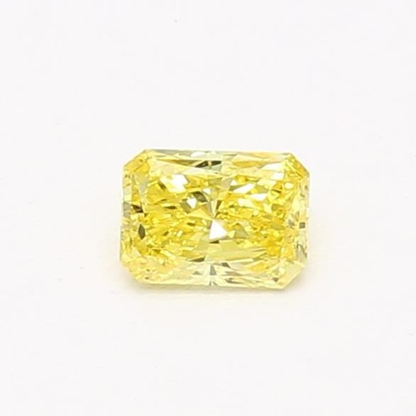 Loose Diamond - RADIANT 0.26ct Fancy Vivid Yellow VVS2: Loose Diamond - RADIANT 0.26ct Fancy Vivid Yellow VVS2 Source: This is a real non-mined Diamond that has been grown in a lab Shape: RADIANT Carats: 0.26 Color: Fancy Vivid Yellow Certification: NONE V