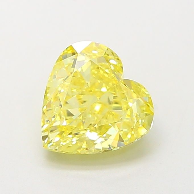 Loose Diamond - HEART 2.09ct Fancy Vivid Yellow VS1: Loose Diamond - HEART 2.09ct Fancy Vivid Yellow VS1 Source: This is a real non-mined Diamond that has been grown in a lab Shape: HEART Carats: 2.09 Color: Fancy Vivid Yellow Certification: IGI Video: