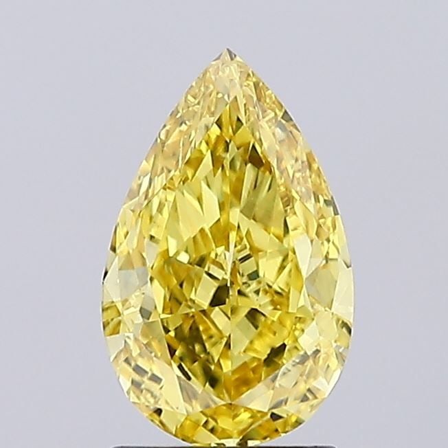 Loose Diamond - PEAR 1.51ct Fancy Vivid Yellow VVS1: Loose Diamond - PEAR 1.51ct Fancy Vivid Yellow VVS1 Source: This is a real non-mined Diamond that has been grown in a lab Shape: PEAR Carats: 1.51 Color: Fancy Vivid Yellow Certification: IGI Video: