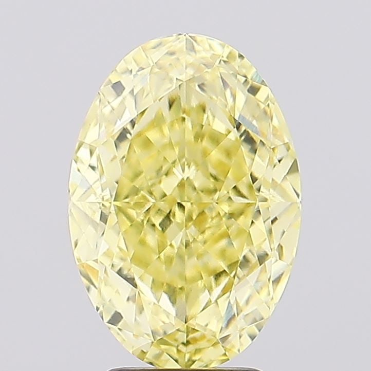 Loose Diamond - OVAL 4.63ct Fancy Intense Yellow VVS2: Loose Diamond - OVAL 4.63ct Fancy Intense Yellow VVS2 Source: This is a real non-mined Diamond that has been grown in a lab Shape: OVAL Carats: 4.63 Color: Fancy Intense Yellow Certification: IGI Vide