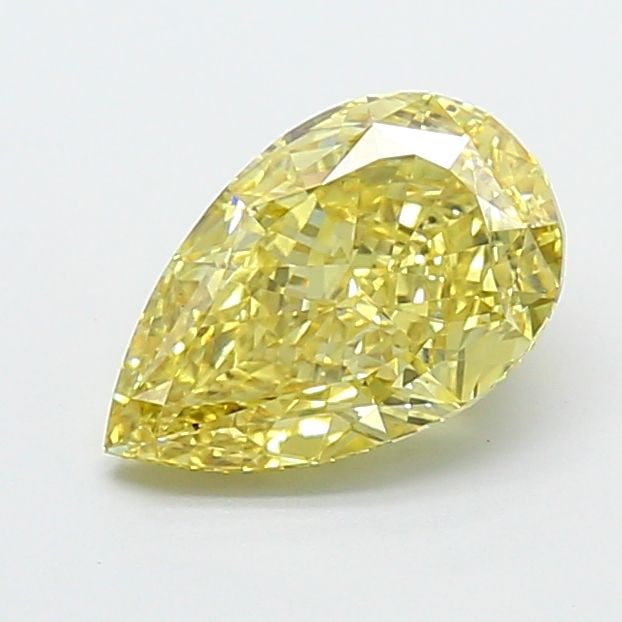 Loose Diamond - PEAR 2.01ct Fancy Vivid Yellow VS2: Loose Diamond - PEAR 2.01ct Fancy Vivid Yellow VS2 Source: This is a real non-mined Diamond that has been grown in a lab Shape: PEAR Carats: 2.01 Color: Fancy Vivid Yellow Certification: IGI Video: