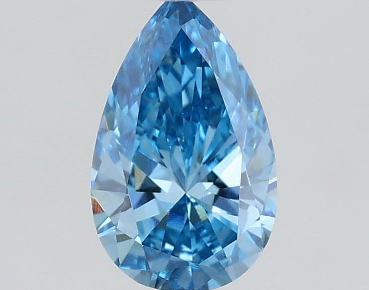 Loose Diamond - PEAR 0.37ct Fancy Vivid Blue VVS2: Loose Diamond - PEAR 0.37ct Fancy Vivid Blue VVS2 Source: This is a real non-mined Diamond that has been grown in a lab Shape: PEAR Carats: 0.37 Color: Fancy Vivid Blue Certification: IGI Video: