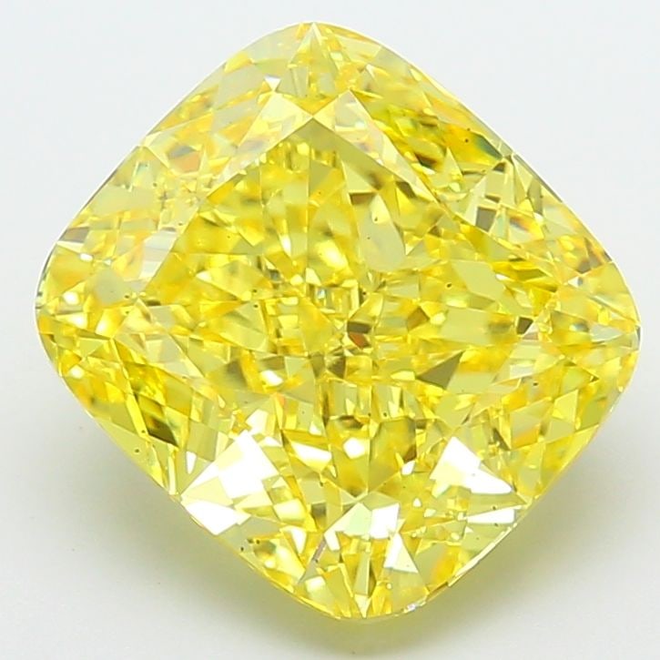 Loose Diamond - CUSHION MODIFIED 8.08ct Fancy Vivid Yellow VS2: Loose Diamond - CUSHION MODIFIED 8.08ct Fancy Vivid Yellow VS2 Source: This is a real non-mined Diamond that has been grown in a lab Shape: CUSHION MODIFIED Carats: 8.08 Color: Fancy Vivid Yellow Cert