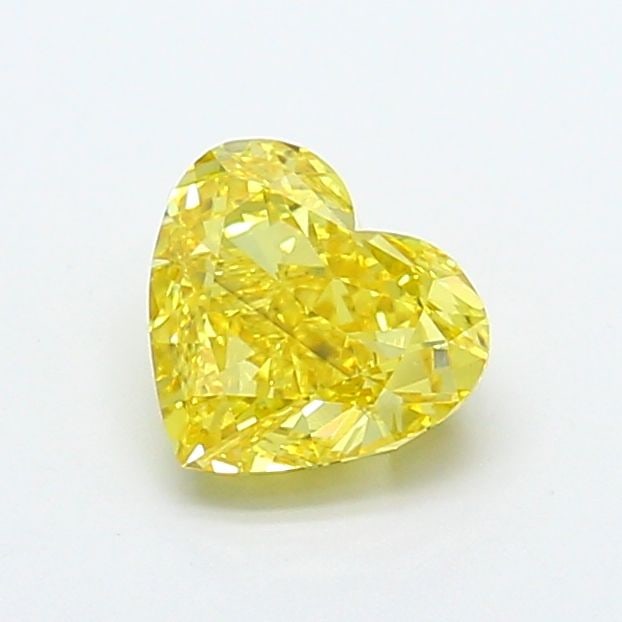 Loose Diamond - HEART 1.24ct Fancy Vivid Yellow VS1: Loose Diamond - HEART 1.24ct Fancy Vivid Yellow VS1 Source: This is a real non-mined Diamond that has been grown in a lab Shape: HEART Carats: 1.24 Color: Fancy Vivid Yellow Certification: NONE Video: