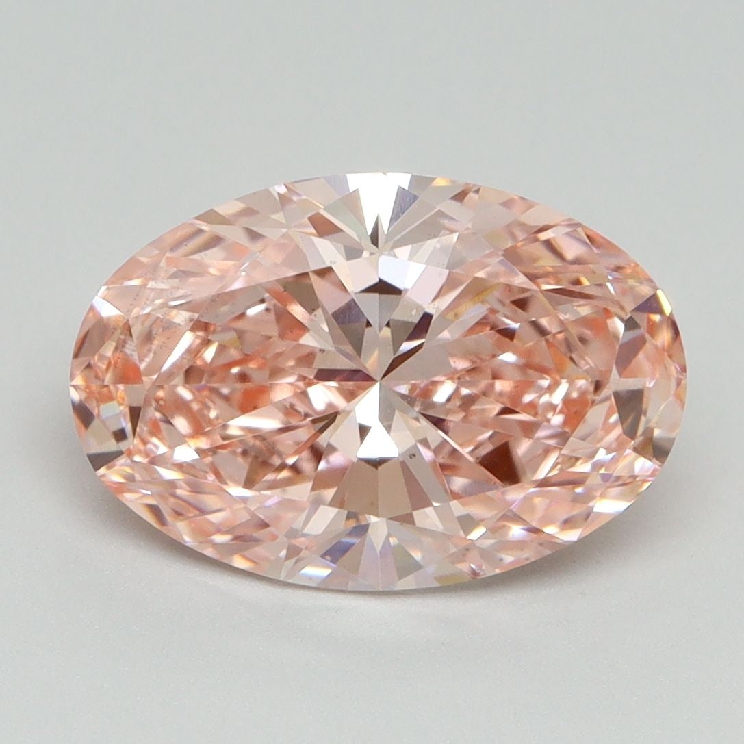 Loose Diamond - OVAL 3.09ct Fancy Vivid Pink VS2: Loose Diamond - OVAL 3.09ct Fancy Vivid Pink VS2 Source: This is a real non-mined Diamond that has been grown in a lab Shape: OVAL Carats: 3.09 Color: Fancy Vivid Pink Certification: IGI Video: