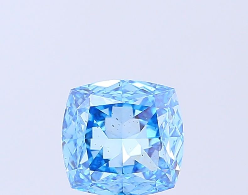 Loose Diamond - CUSHION MODIFIED 1.9ct Fancy Vivid Blue SI1: Loose Diamond - CUSHION MODIFIED 1.9ct Fancy Vivid Blue SI1 Source: This is a real non-mined Diamond that has been grown in a lab Shape: CUSHION MODIFIED Carats: 1.9 Color: Fancy Vivid Blue Certificat