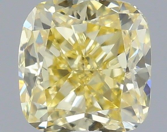 Loose Diamond - CUSHION MODIFIED 0.32ct Fancy Yellow VS1: Loose Diamond - CUSHION MODIFIED 0.32ct Fancy Yellow VS1 Source: This is a real non-mined Diamond that has been grown in a lab Shape: CUSHION MODIFIED Carats: 0.32 Color: Fancy Yellow Certification: I