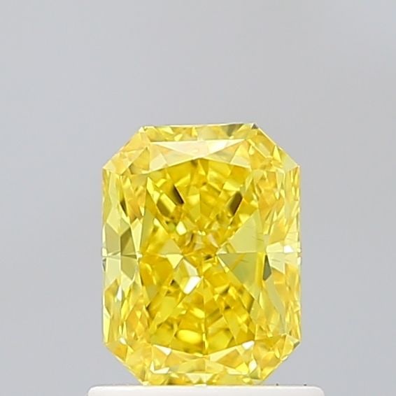 Loose Diamond - RADIANT 1.0ct Fancy Vivid Yellow VS2: Loose Diamond - RADIANT 1.0ct Fancy Vivid Yellow VS2 Source: This is a real non-mined Diamond that has been grown in a lab Shape: RADIANT Carats: 1.0 Color: Fancy Vivid Yellow Certification: IGI Video