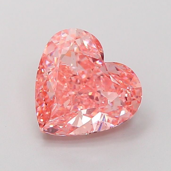 Loose Diamond - HEART 3.03ct Fancy Vivid Pink VS1: Loose Diamond - HEART 3.03ct Fancy Vivid Pink VS1 Source: This is a real non-mined Diamond that has been grown in a lab Shape: HEART Carats: 3.03 Color: Fancy Vivid Pink Certification: IGI The Diamond