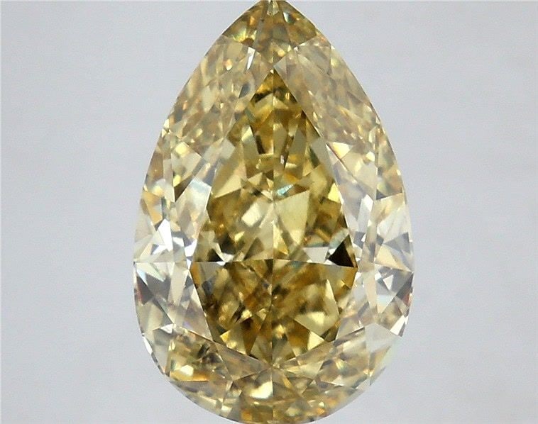 Loose Diamond - PEAR 5.03ct Fancy Intense Yellow SI1: Loose Diamond - PEAR 5.03ct Fancy Intense Yellow SI1 Source: This is a real non-mined Diamond that has been grown in a lab Shape: PEAR Carats: 5.03 Color: Fancy Intense Yellow Certification: IGI Video