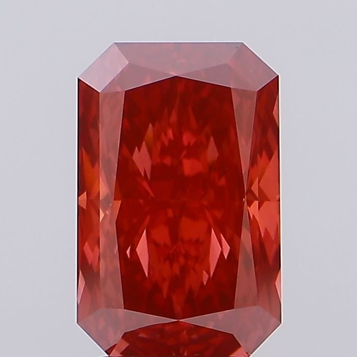 Loose Diamond - RADIANT 3.8ct Fancy Vivid Red VS1: Loose Diamond - RADIANT 3.8ct Fancy Vivid Red VS1 Source: This is a real non-mined Diamond that has been grown in a lab Shape: RADIANT Carats: 3.8 Color: Fancy Vivid Red Certification: IGI Video: