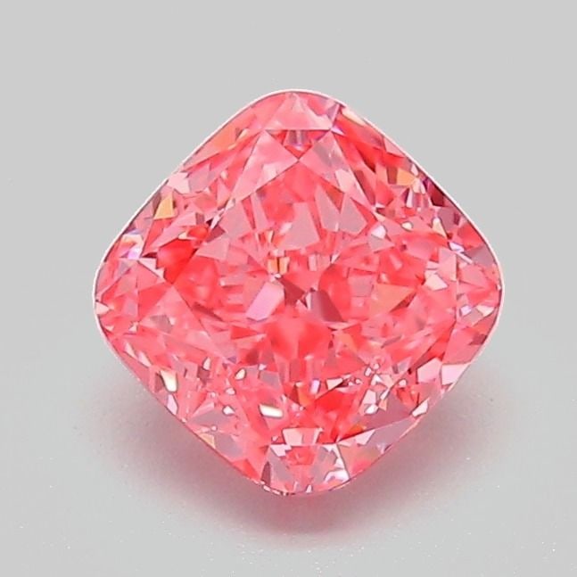 Loose Diamond - CUSHION MODIFIED 1.06ct Fancy Vivid Pink VVS2: Loose Diamond - CUSHION MODIFIED 1.06ct Fancy Vivid Pink VVS2 Source: This is a real non-mined Diamond that has been grown in a lab Shape: CUSHION MODIFIED Carats: 1.06 Color: Fancy Vivid Pink Certifi