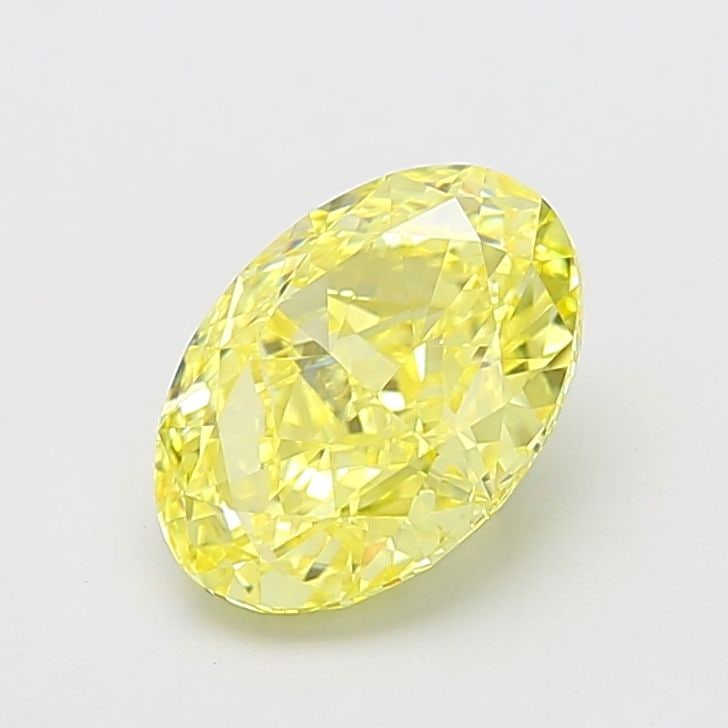 Loose Diamond - OVAL 3.08ct Fancy Vivid Yellow VVS2: Loose Diamond - OVAL 3.08ct Fancy Vivid Yellow VVS2 Source: This is a real non-mined Diamond that has been grown in a lab Shape: OVAL Carats: 3.08 Color: Fancy Vivid Yellow Certification: IGI Video: