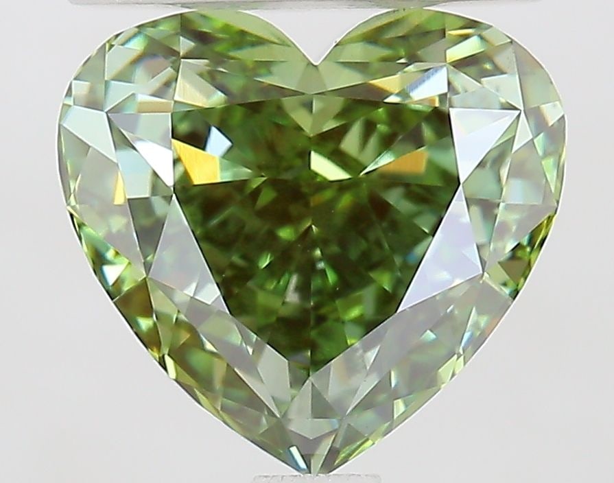 Loose Diamond - HEART 2.03ct Fancy Vivid Green VS1: Loose Diamond - HEART 2.03ct Fancy Vivid Green VS1 Source: This is a real non-mined Diamond that has been grown in a lab Shape: HEART Carats: 2.03 Color: Fancy Vivid Green Certification: IGI Video: