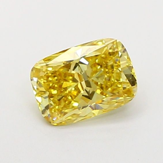 Loose Diamond - CUSHION MODIFIED 1.01ct Fancy Vivid Yellow VS1: Loose Diamond - CUSHION MODIFIED 1.01ct Fancy Vivid Yellow VS1 Source: This is a real non-mined Diamond that has been grown in a lab Shape: CUSHION MODIFIED Carats: 1.01 Color: Fancy Vivid Yellow Cert