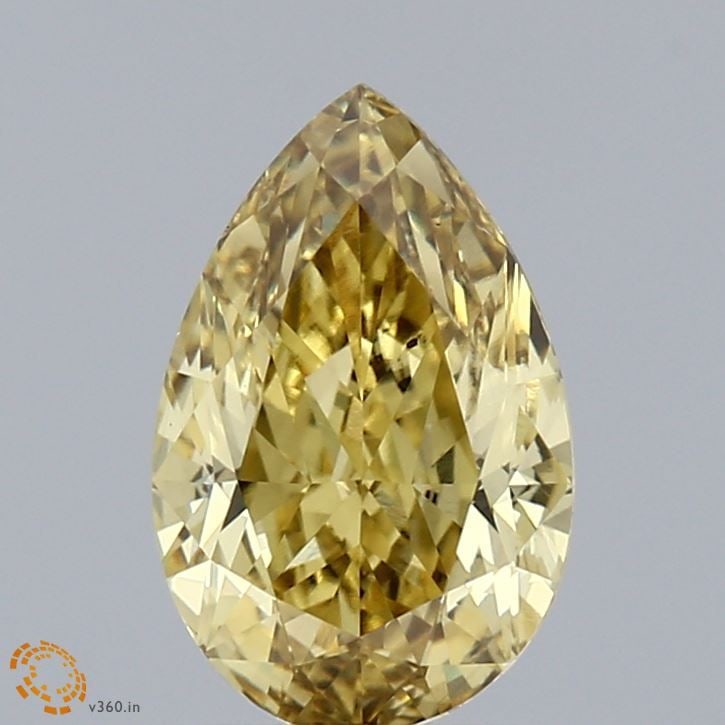 Loose Diamond - PEAR 2.14ct Fancy Intense Yellow VS2: Loose Diamond - PEAR 2.14ct Fancy Intense Yellow VS2 Source: This is a real non-mined Diamond that has been grown in a lab Shape: PEAR Carats: 2.14 Color: Fancy Intense Yellow Certification: IGI Video