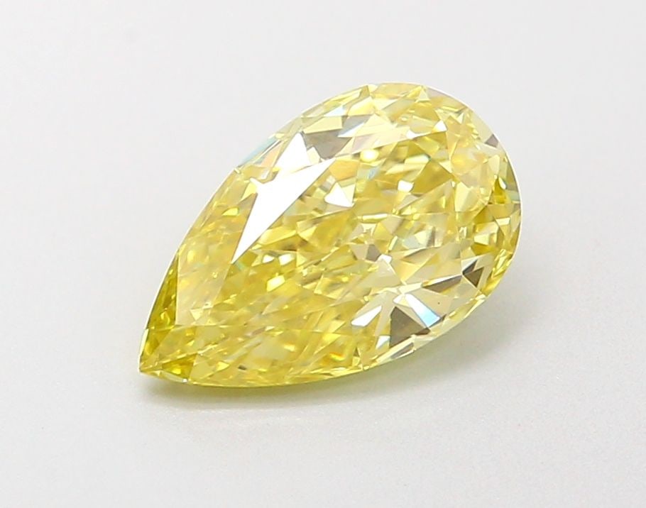 Loose Diamond - PEAR 1.08ct Fancy Intense Yellow VS2: Loose Diamond - PEAR 1.08ct Fancy Intense Yellow VS2 Source: This is a real non-mined Diamond that has been grown in a lab Shape: PEAR Carats: 1.08 Color: Fancy Intense Yellow Certification: IGI Video