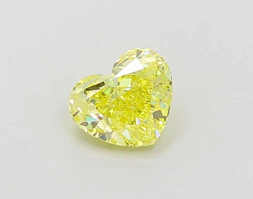 Loose Diamond - HEART 1.09ct Fancy Vivid Yellow VVS2: Loose Diamond - HEART 1.09ct Fancy Vivid Yellow VVS2 Source: This is a real non-mined Diamond that has been grown in a lab Shape: HEART Carats: 1.09 Color: Fancy Vivid Yellow Certification: IGI Video: