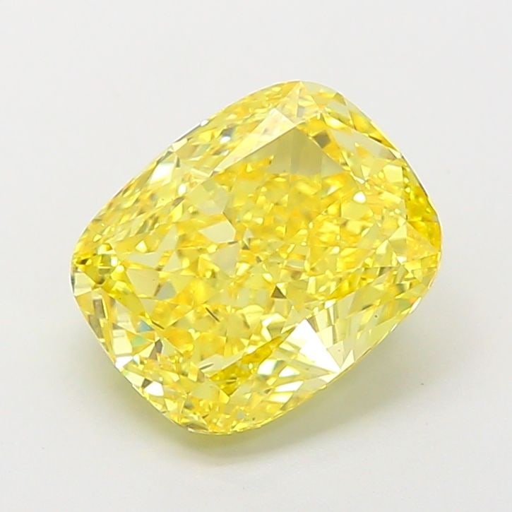 Loose Diamond - CUSHION MODIFIED 3.56ct Fancy Vivid Yellow SI1: Loose Diamond - CUSHION MODIFIED 3.56ct Fancy Vivid Yellow SI1 Source: This is a real non-mined Diamond that has been grown in a lab Shape: CUSHION MODIFIED Carats: 3.56 Color: Fancy Vivid Yellow Cert