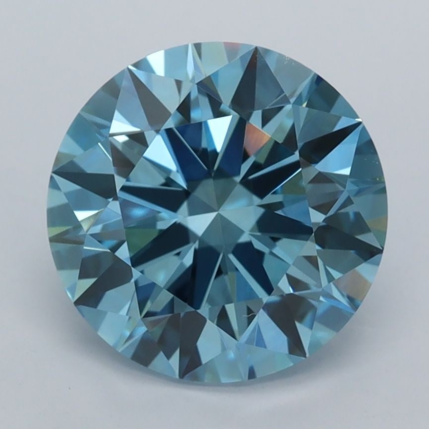 Ideal Loose Diamond - ROUND 3.06ct Fancy Intense Blue VVS2: Ideal Loose Diamond - ROUND 3.06ct Fancy Intense Blue VVS2 Source: This is a real non-mined Diamond that has been grown in a lab Shape: ROUND Carats: 3.06 Color: Fancy Intense Blue Certification: IGI 