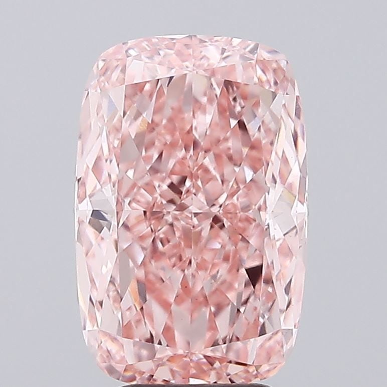 Loose Diamond - CUSHION MODIFIED 4.53ct Fancy Vivid Pink VS1: Loose Diamond - CUSHION MODIFIED 4.53ct Fancy Vivid Pink VS1 Source: This is a real non-mined Diamond that has been grown in a lab Shape: CUSHION MODIFIED Carats: 4.53 Color: Fancy Vivid Pink Certific