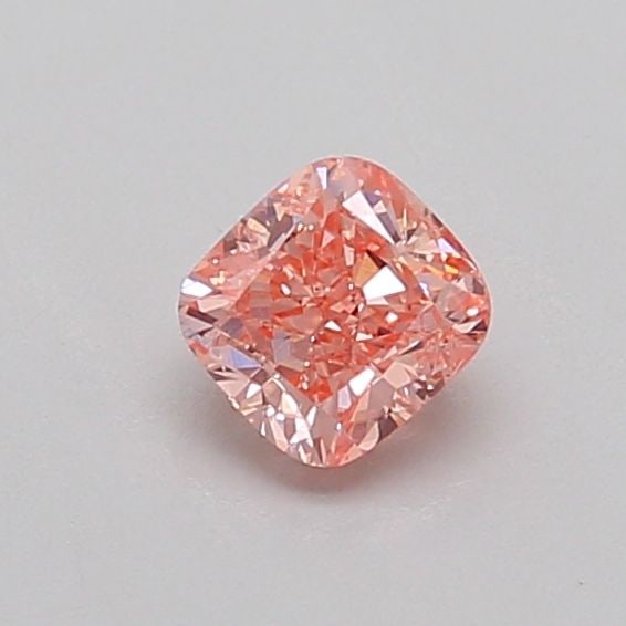 Loose Diamond - CUSHION MODIFIED 0.41ct Fancy Intense Pink VS2: Loose Diamond - CUSHION MODIFIED 0.41ct Fancy Intense Pink VS2 Source: This is a real non-mined Diamond that has been grown in a lab Shape: CUSHION MODIFIED Carats: 0.41 Color: Fancy Intense Pink Cert