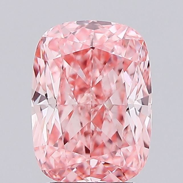 Loose Diamond - CUSHION MODIFIED 2.07ct Fancy Vivid Pink VVS2: Loose Diamond - CUSHION MODIFIED 2.07ct Fancy Vivid Pink VVS2 Source: This is a real non-mined Diamond that has been grown in a lab Shape: CUSHION MODIFIED Carats: 2.07 Color: Fancy Vivid Pink Certifi