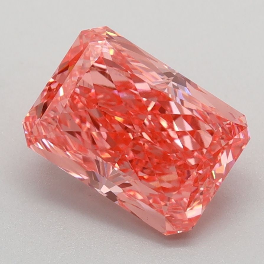 Loose Diamond - RADIANT 1.9ct Fancy Vivid Pink VS1: Loose Diamond - RADIANT 1.9ct Fancy Vivid Pink VS1 Source: This is a real non-mined Diamond that has been grown in a lab Shape: RADIANT Carats: 1.9 Color: Fancy Vivid Pink Certification: IGI Video: