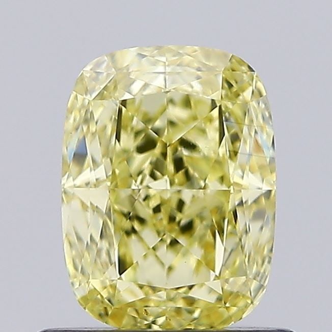 Loose Diamond - CUSHION MODIFIED 0.83ct Fancy Intense Yellow VS2: Loose Diamond - CUSHION MODIFIED 0.83ct Fancy Intense Yellow VS2 Source: This is a real non-mined Diamond that has been grown in a lab Shape: CUSHION MODIFIED Carats: 0.83 Color: Fancy Intense Yellow 