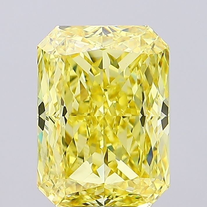 Loose Diamond - RADIANT 10.76ct Fancy Vivid Yellow VS1: Loose Diamond - RADIANT 10.76ct Fancy Vivid Yellow VS1 Source: This is a real non-mined Diamond that has been grown in a lab Shape: RADIANT Carats: 10.76 Color: Fancy Vivid Yellow Certification: IGI V