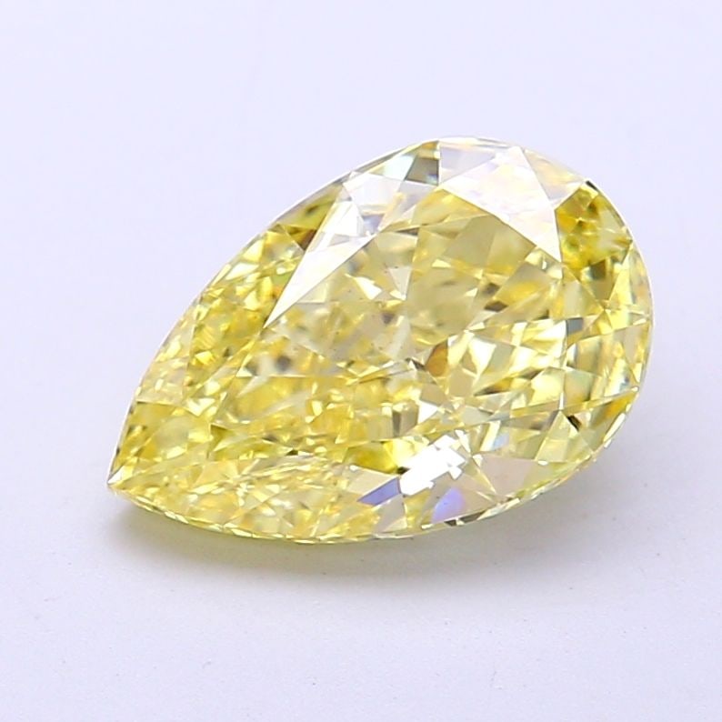 Loose Diamond - PEAR 2.5ct Fancy Vivid Yellow VS2: Loose Diamond - PEAR 2.5ct Fancy Vivid Yellow VS2 Source: This is a real non-mined Diamond that has been grown in a lab Shape: PEAR Carats: 2.5 Color: Fancy Vivid Yellow Certification: IGI Video: