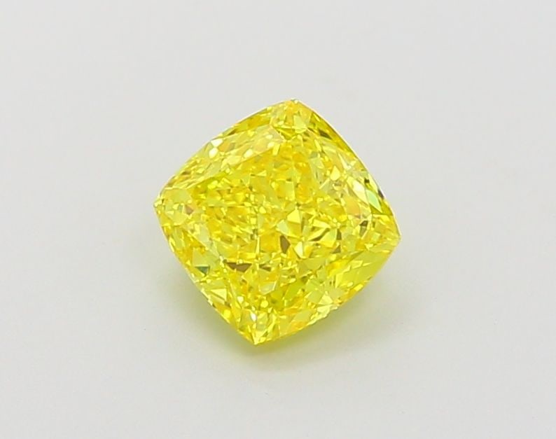 Loose Diamond - CUSHION MODIFIED 0.99ct Fancy Vivid Yellow VS1: Loose Diamond - CUSHION MODIFIED 0.99ct Fancy Vivid Yellow VS1 Source: This is a real non-mined Diamond that has been grown in a lab Shape: CUSHION MODIFIED Carats: 0.99 Color: Fancy Vivid Yellow Cert