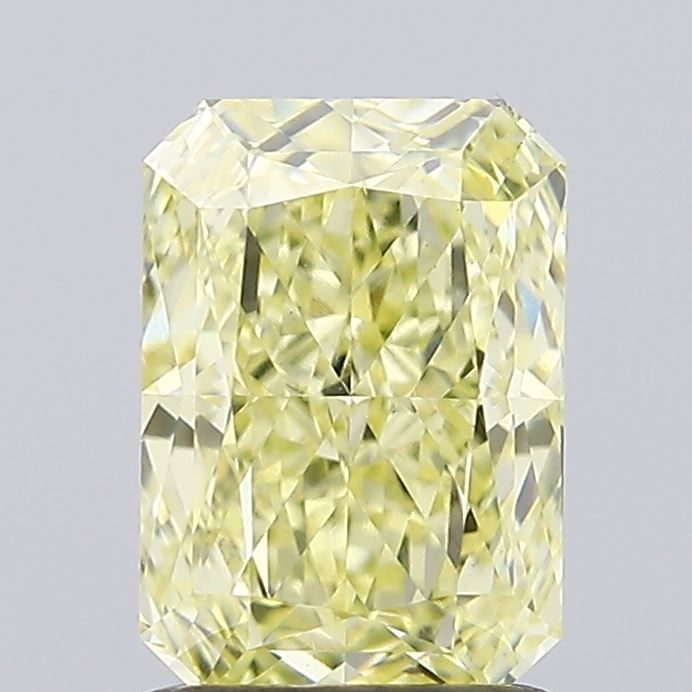 Loose Diamond - RADIANT 1.57ct Fancy Yellow VS1: Loose Diamond - RADIANT 1.57ct Fancy Yellow VS1 Source: This is a real non-mined Diamond that has been grown in a lab Shape: RADIANT Carats: 1.57 Color: Fancy Yellow Certification: IGI Video: