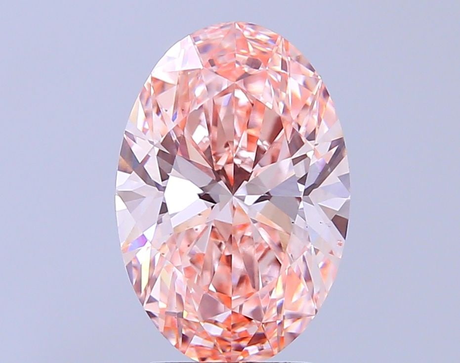 Loose Diamond - OVAL 3.51ct Fancy Vivid Pink VS2: Loose Diamond - OVAL 3.51ct Fancy Vivid Pink VS2 Source: This is a real non-mined Diamond that has been grown in a lab Shape: OVAL Carats: 3.51 Color: Fancy Vivid Pink Certification: IGI Video: