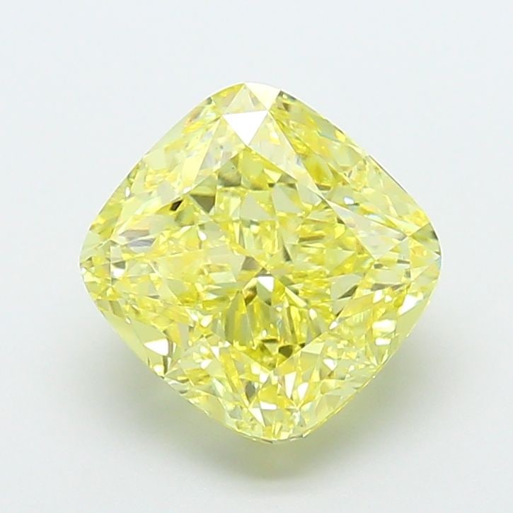 Loose Diamond - CUSHION MODIFIED 5.0ct Fancy Intense Yellow VS2: Loose Diamond - CUSHION MODIFIED 5.0ct Fancy Intense Yellow VS2 Source: This is a real non-mined Diamond that has been grown in a lab Shape: CUSHION MODIFIED Carats: 5.0 Color: Fancy Intense Yellow Ce