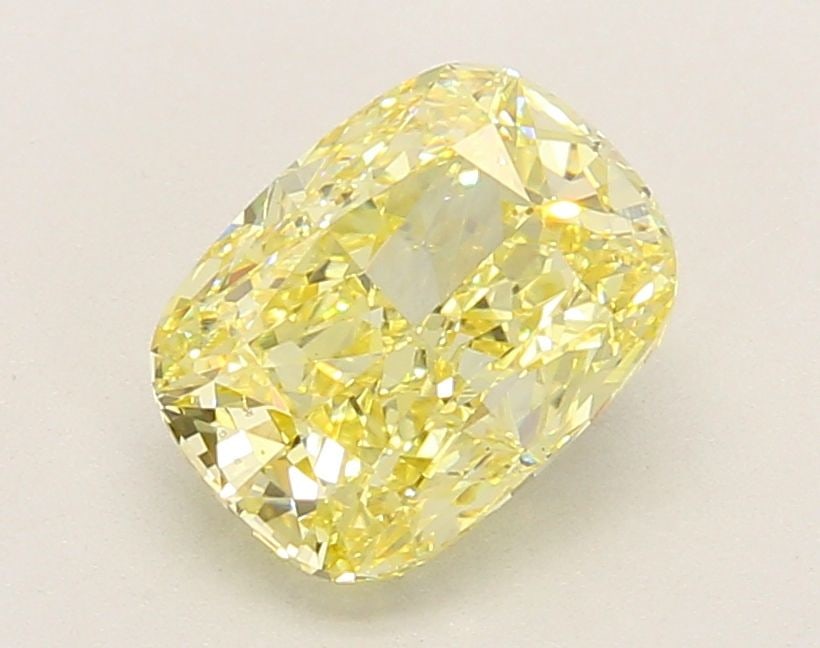 Loose Diamond - CUSHION MODIFIED 2.13ct Fancy Intense Yellow VS1: Loose Diamond - CUSHION MODIFIED 2.13ct Fancy Intense Yellow VS1 Source: This is a real non-mined Diamond that has been grown in a lab Shape: CUSHION MODIFIED Carats: 2.13 Color: Fancy Intense Yellow 