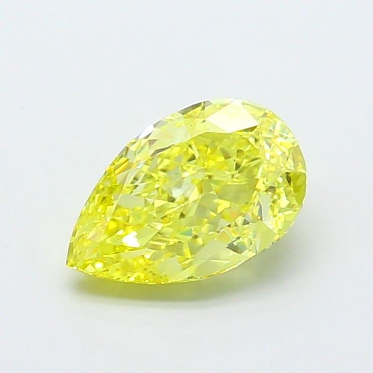 Loose Diamond - PEAR 1.64ct Fancy Intense Yellow VVS2: Loose Diamond - PEAR 1.64ct Fancy Intense Yellow VVS2 Source: This is a real non-mined Diamond that has been grown in a lab Shape: PEAR Carats: 1.64 Color: Fancy Intense Yellow Certification: IGI Vide