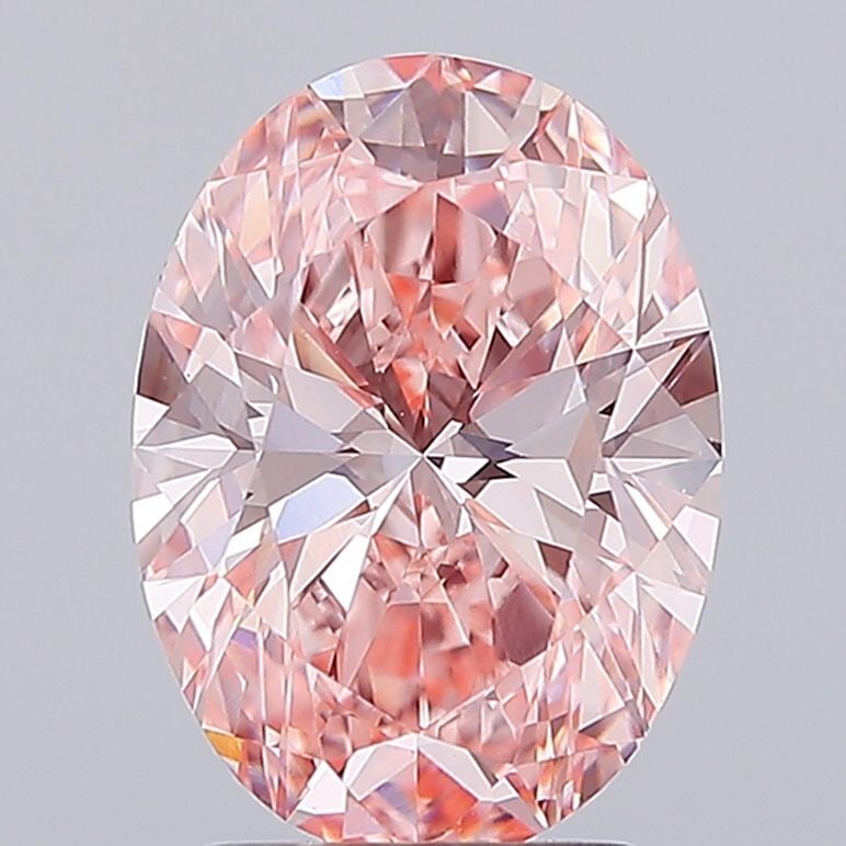 Loose Diamond - OVAL 3.0ct Fancy Vivid Pink VS1: Loose Diamond - OVAL 3.0ct Fancy Vivid Pink VS1 Source: This is a real non-mined Diamond that has been grown in a lab Shape: OVAL Carats: 3.0 Color: Fancy Vivid Pink Certification: IGI Video:
