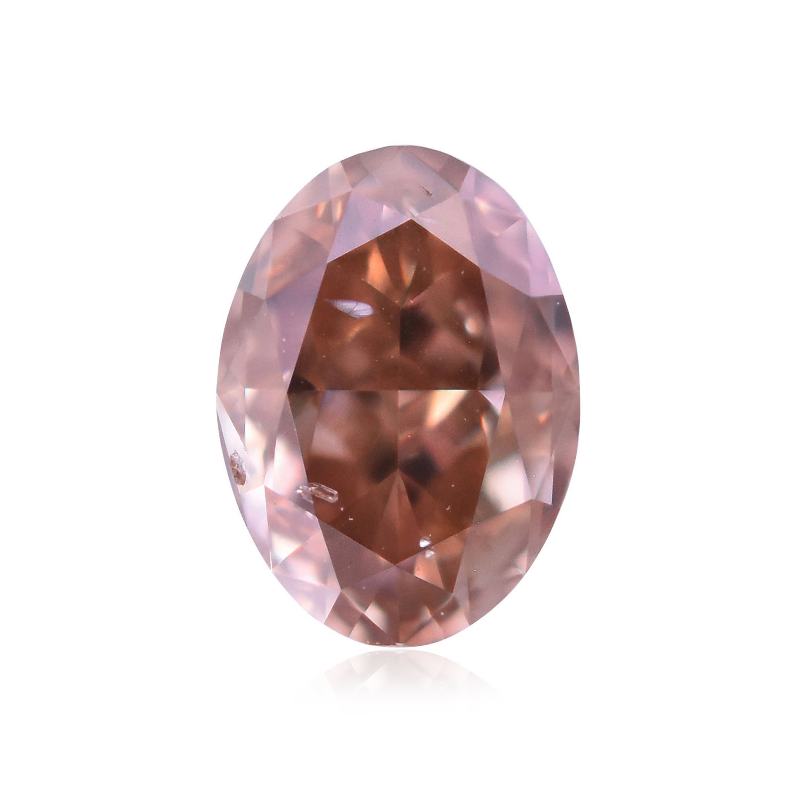 Loose Diamond - OVAL 0.18ct Fancy Deep Brown Pink SI2: Loose Diamond - OVAL 0.18ct Fancy Deep Brown Pink SI2 Source: Natural Shape: OVAL Carats: 0.18 Color: Fancy Deep Brown Pink Certification: GIA Video: