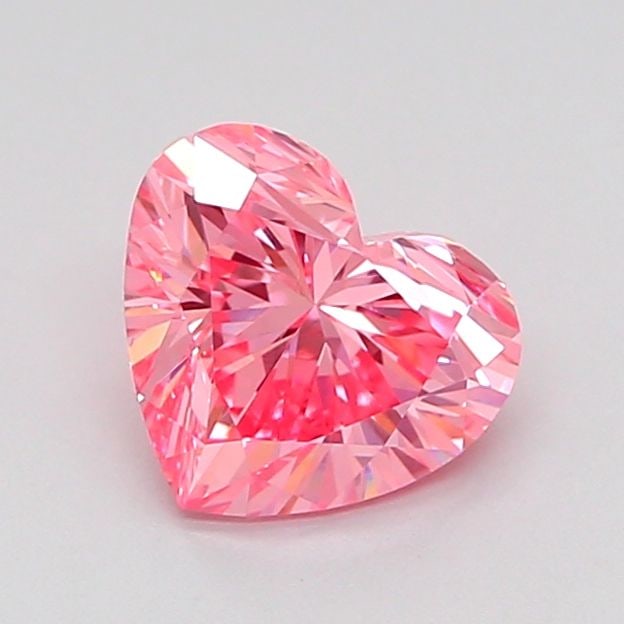 Loose Diamond - HEART 1.06ct Fancy Vivid Pink VS1: Loose Diamond - HEART 1.06ct Fancy Vivid Pink VS1 Source: This is a real non-mined Diamond that has been grown in a lab Shape: HEART Carats: 1.06 Color: Fancy Vivid Pink Certification: IGI Video: