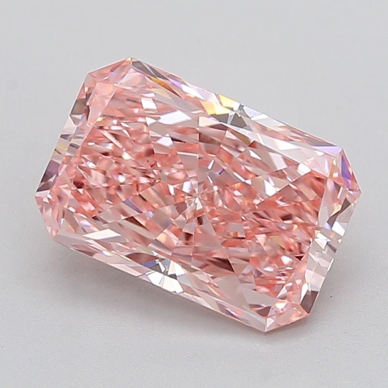 Loose Diamond - RADIANT 4.01ct Fancy Vivid Pink VS1: Loose Diamond - RADIANT 4.01ct Fancy Vivid Pink VS1 Source: This is a real non-mined Diamond that has been grown in a lab Shape: RADIANT Carats: 4.01 Color: Fancy Vivid Pink Certification: IGI Video:
