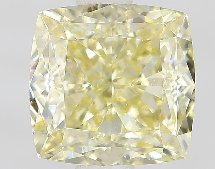 Loose Diamond - CUSHION MODIFIED 1.52ct Fancy Yellow VVS2: Loose Diamond - CUSHION MODIFIED 1.52ct Fancy Yellow VVS2 Source: This is a real non-mined Diamond that has been grown in a lab Shape: CUSHION MODIFIED Carats: 1.52 Color: Fancy Yellow Certification: 